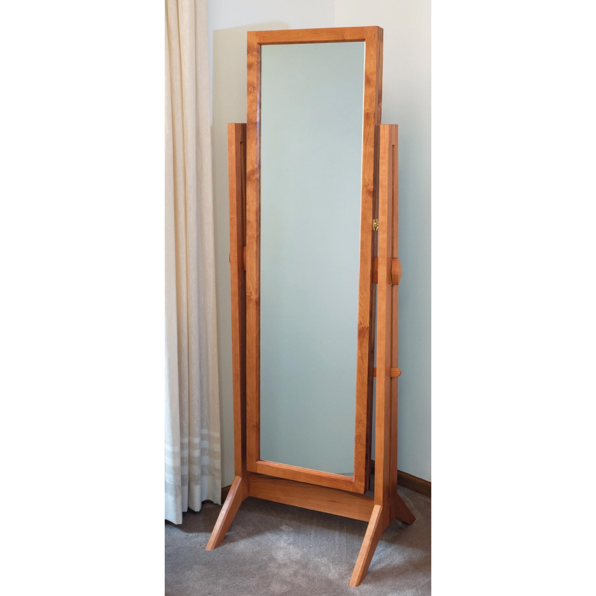 dressing mirror wood Standard Mirror with Storage Downloadable Plan