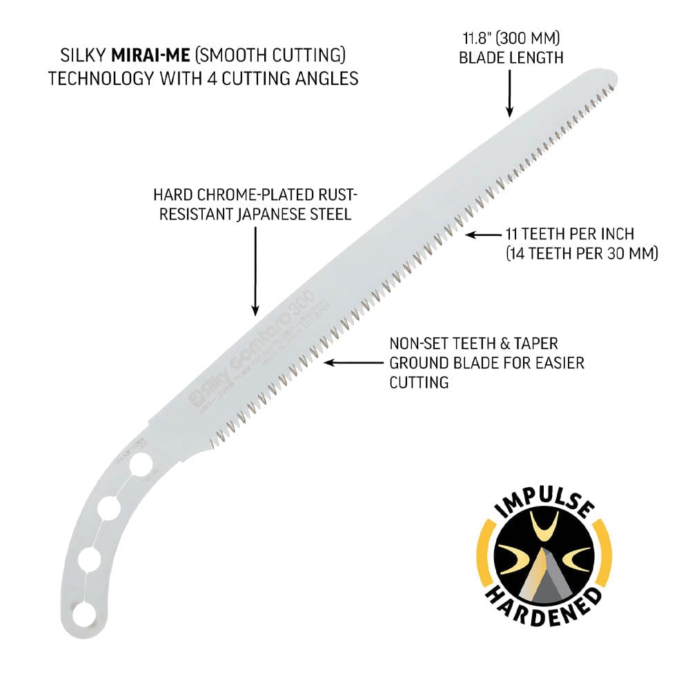 GOMTARO Pro-S Replacement Blade, 300mm, Dual Teeth