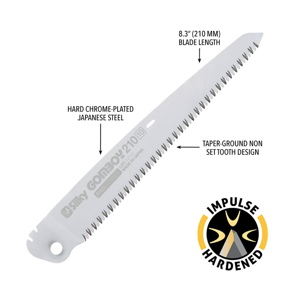 GOMBOY Replacement Blade, 210mm, Medium Teeth