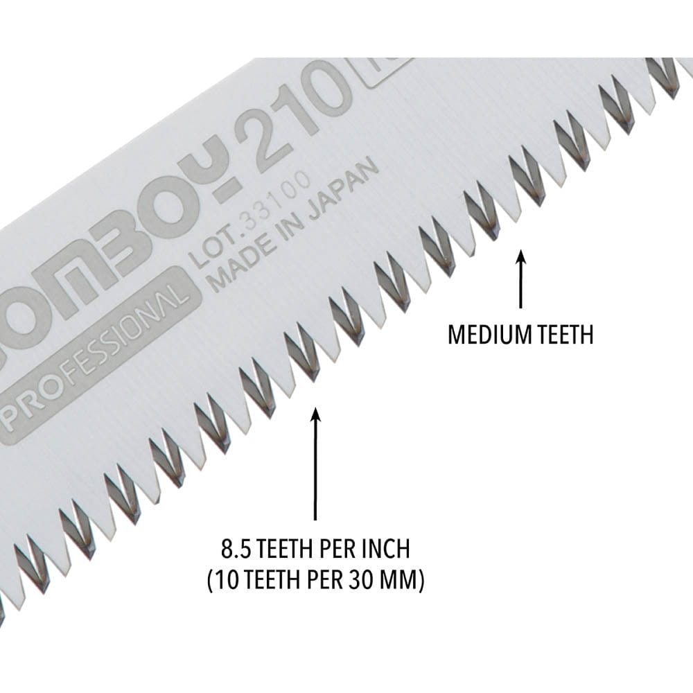 GOMBOY Replacement Blade, 210mm, Medium Teeth