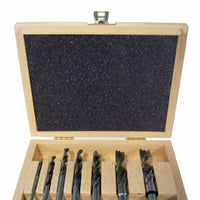 Brad Point Bit Set in Wooden Box, 7 Piece Standard Set alt 0