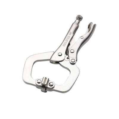 11" Locking C-Clamp with Swivel Pads 3.1" Capacity alt 1