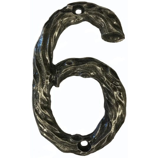 LHN6-P Log House Number 6, Pewter, 1 piece alt 0
