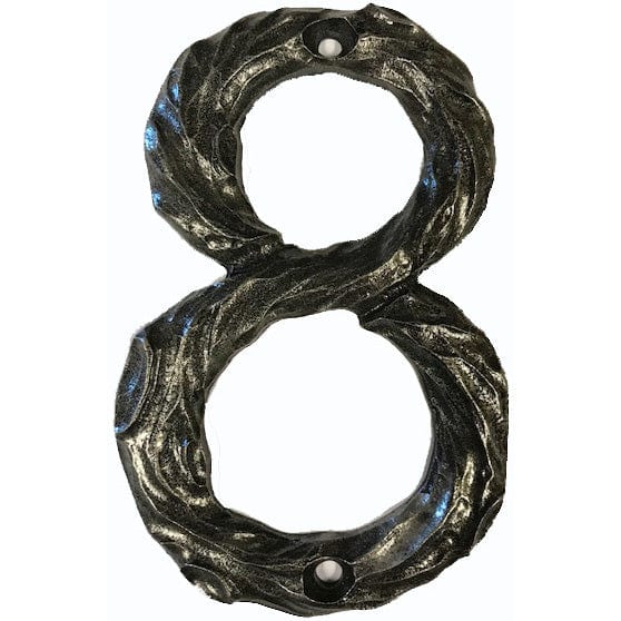 LHN8-P Log House Number 8, Pewter, 1 piece | Woodcraft
