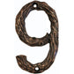 LHN9-AC Log House Number 9, Antique Copper, 1 piece alt 0