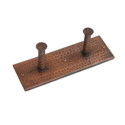 Hand Hammered Double Robe Hook alt 0