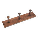 Hand Hammered Triple Robe Hook alt 0