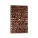 Hand Hammered Switchplate Cover, Single Hole alt 0