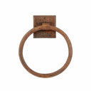 10" Hand Hammered Full Size Bath Towel Ring alt 0