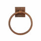 10" Hand Hammered Full Size Bath Towel Ring alt 0