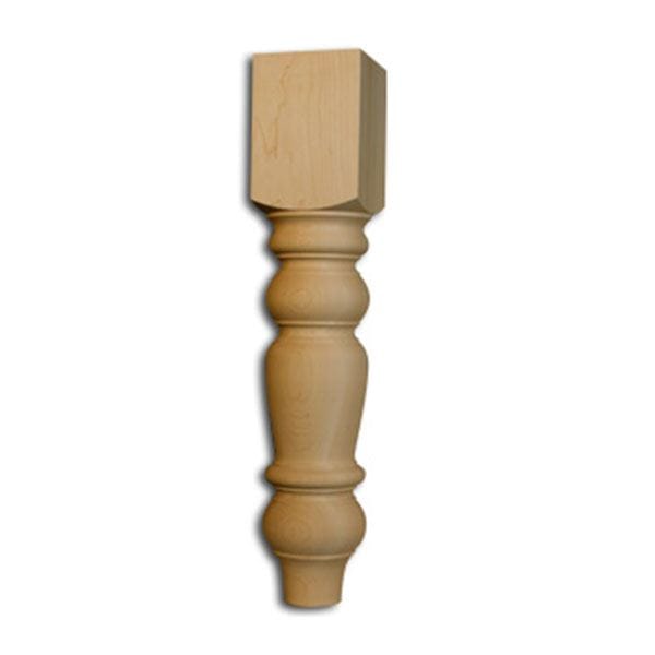 Knotty Pine Husky Dining Table Leg, Model 1109P