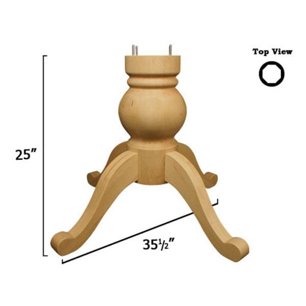 Shallowfd Pedestal Kit RedOak alt 0