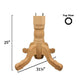 Knotty Pine Reeded Table Pedestal Kit, Model 1164P alt 0
