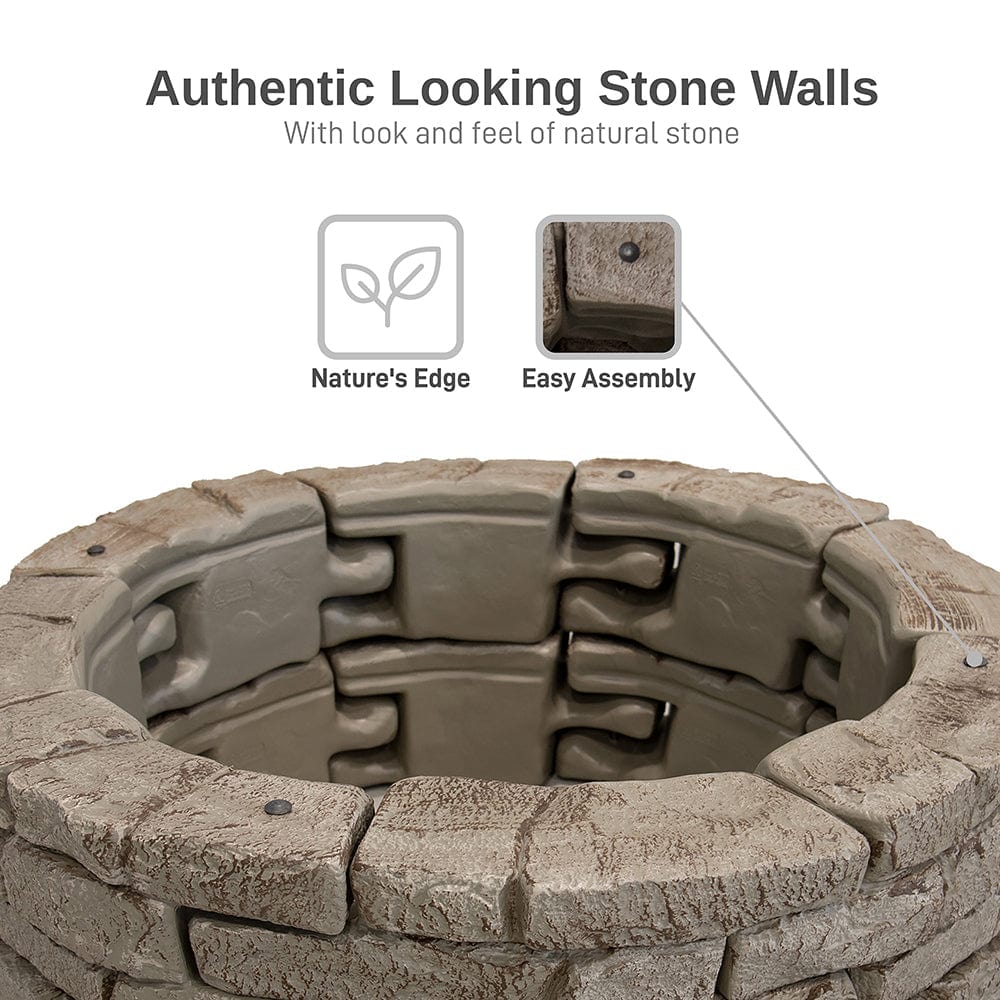 Rock Lock Raised Garden Bed End Rock Pack