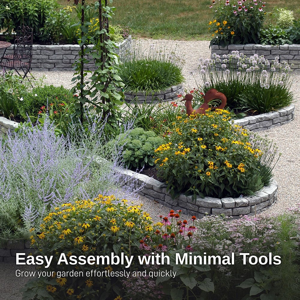Rock Lock Raised Garden Bed End Rock Pack