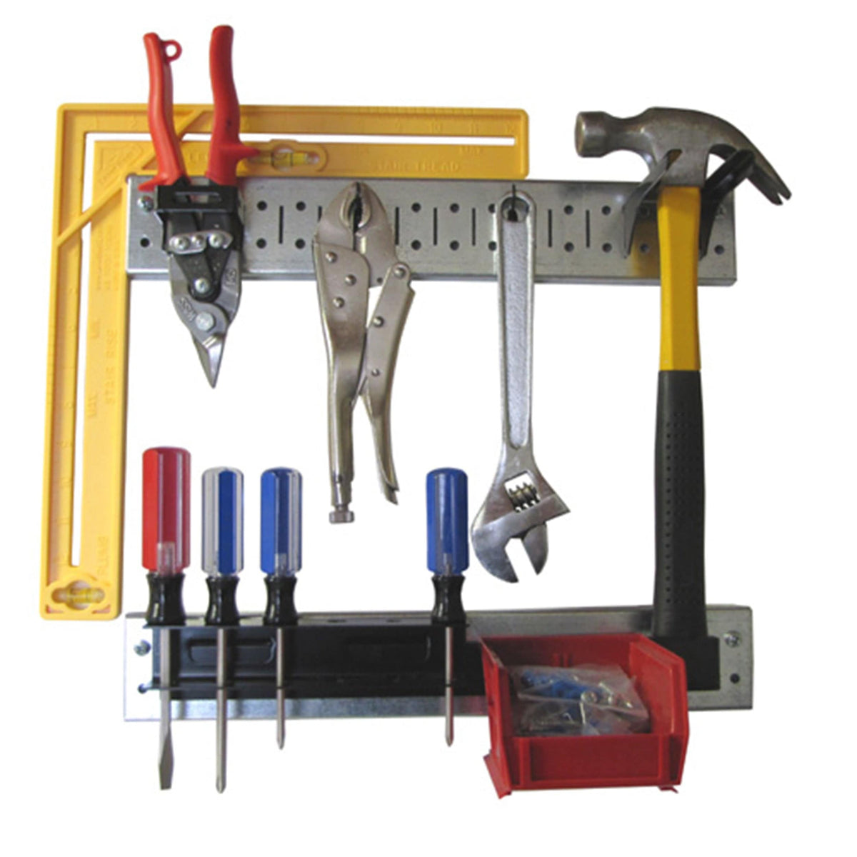 Wall Control Tool Organizer Pegboard Strip - Galvanized & Black | Woodcraft
