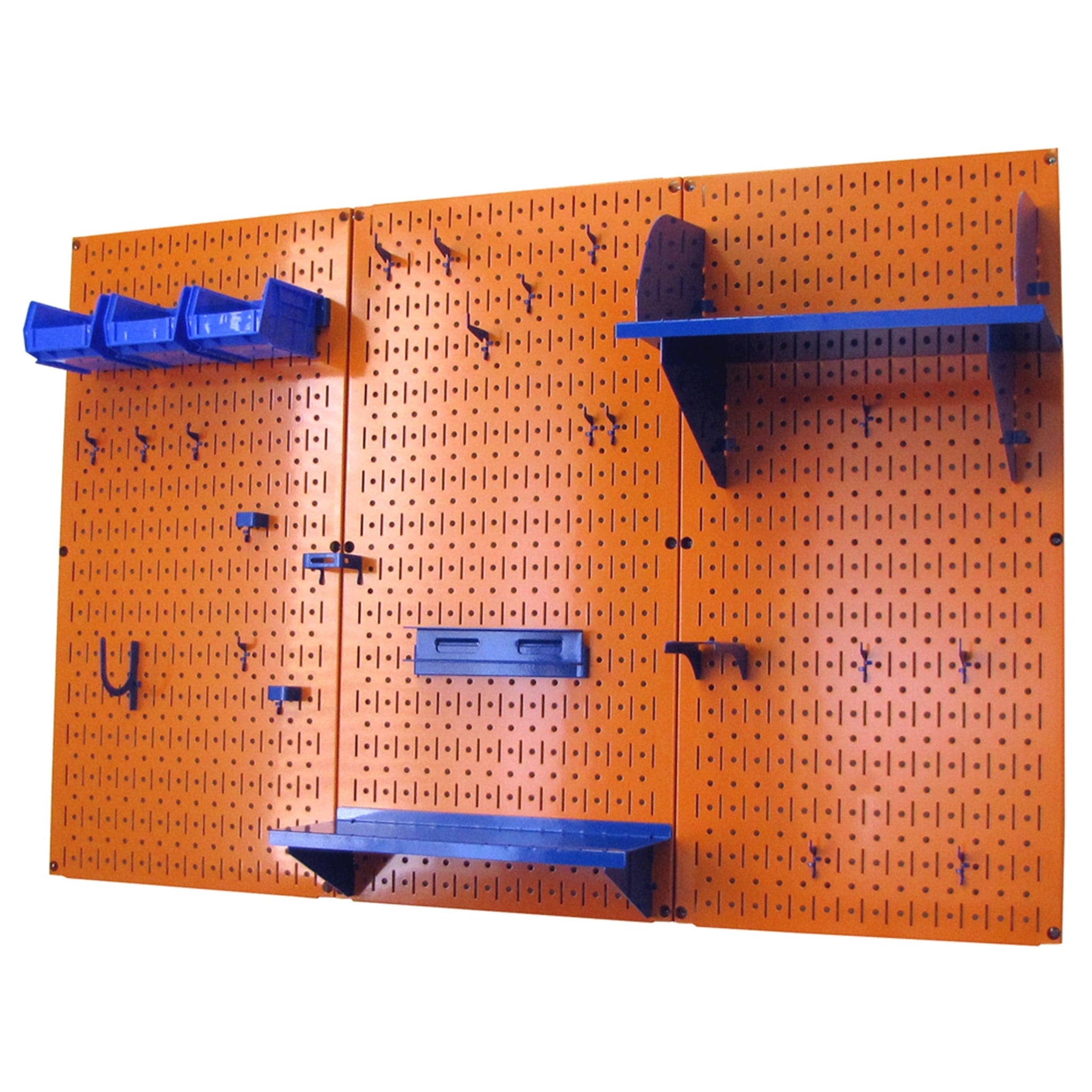 Wall Control Industrial Metal Pegboard Office Organizer Kit, 32 in. x 48 in., Galvanized Steel/Red at Tractor Supply Co