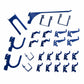 Slotted Metal Pegboard Hook Kit - Blue Toolboard Hooks alt 0