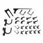 Slotted Metal Pegboard Hook Kit - Black Toolboard Hooks alt 0