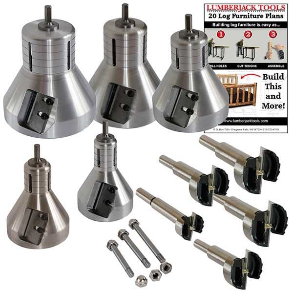 Industrial Professional Kit for Tenons, 5 pc Set 1", 1-1/2", alt 0