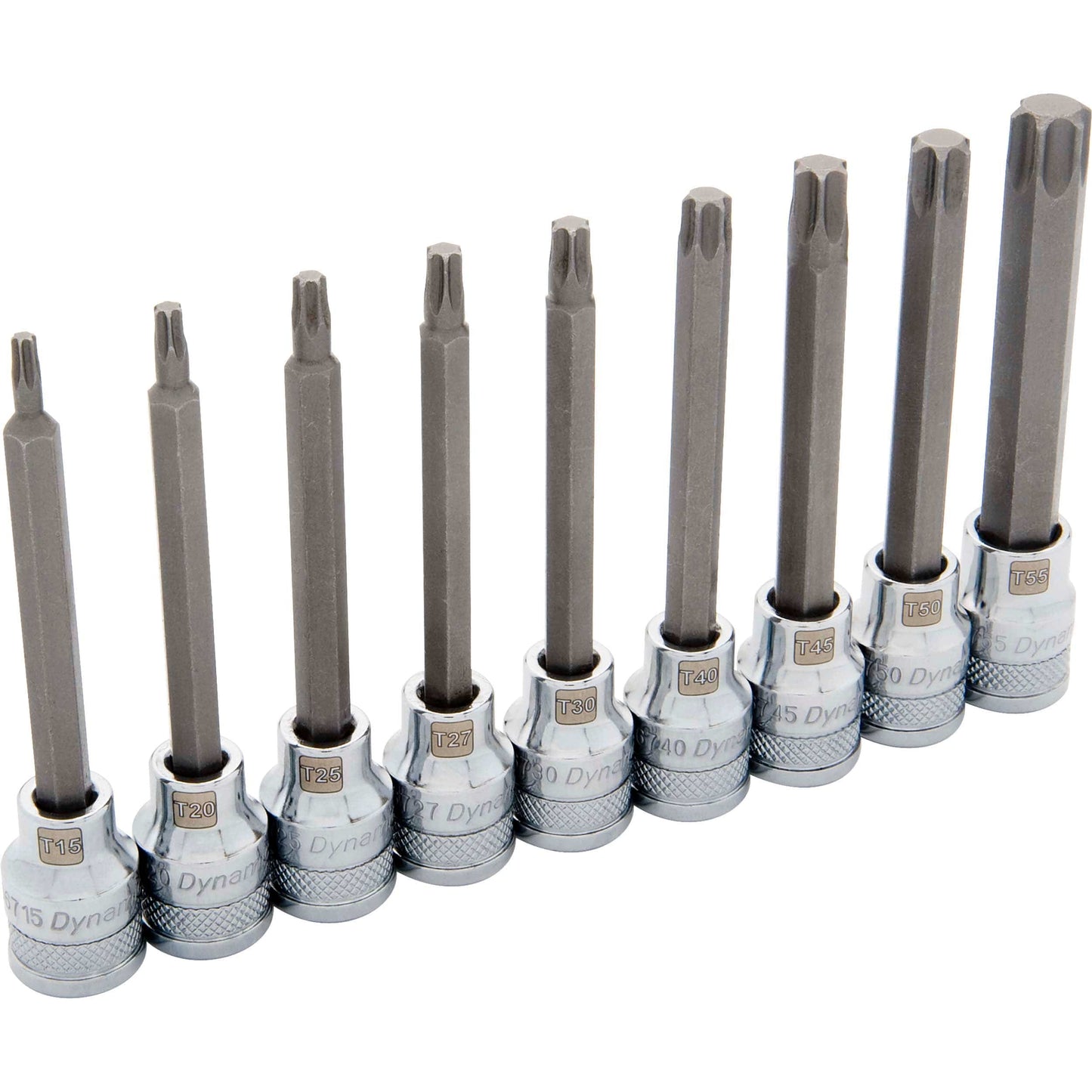 3/8" Drive 9pc Long Torx Socket Set, T15 - T55 alt 0