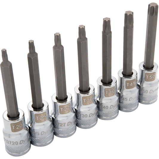 1/2" Drive 7pc Long Torx® Socket Set, T20 - T50 alt 0