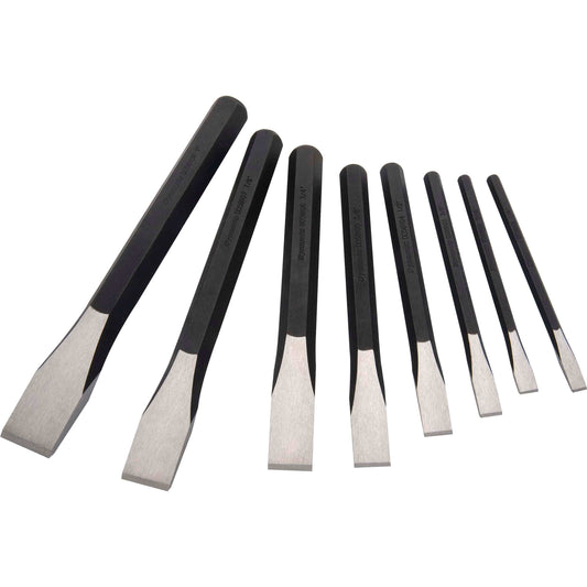 Chisel Set, 8pc, 1/4" - 1" alt 0