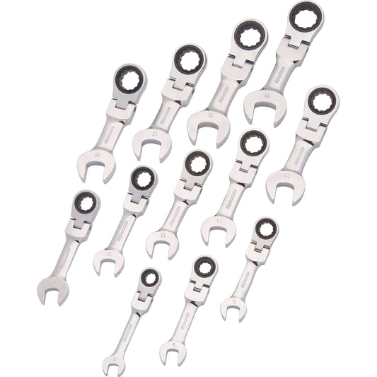 Ratcheting Wrench Set, 12pc, Metric, Stubby Flex Head Combin alt 0