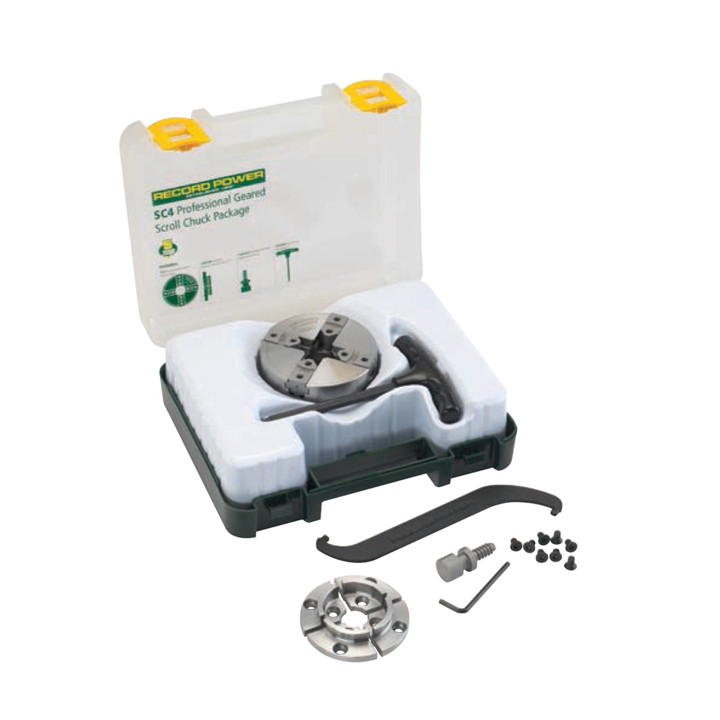 Record Power Record Power SC4 Chuck, 50mm Jaw, Woodscrew and 3