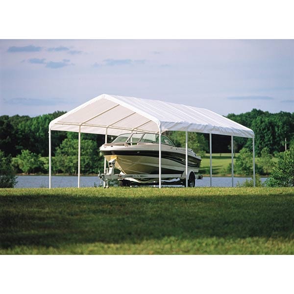 Super Max 12' x 26', 5-Rib Canopy, White alt 0