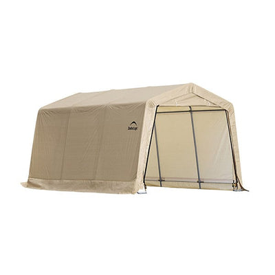 Auto Shelter, 10' x 15' x 8', Peak Style Instant Garage, Sandstone alt 0