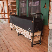 Firewood Rack-in-a-Box Heavy Duty with Cover, 8' alt 0
