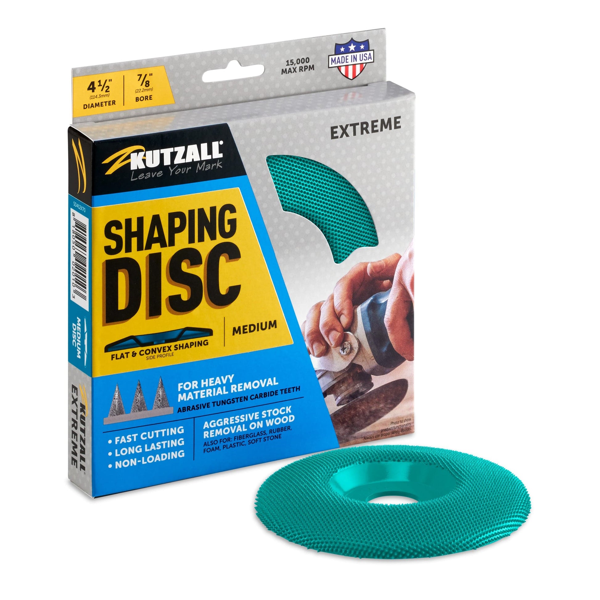 4-1/2" EXTREME SHAPING DISC - MEDIUM alt 1