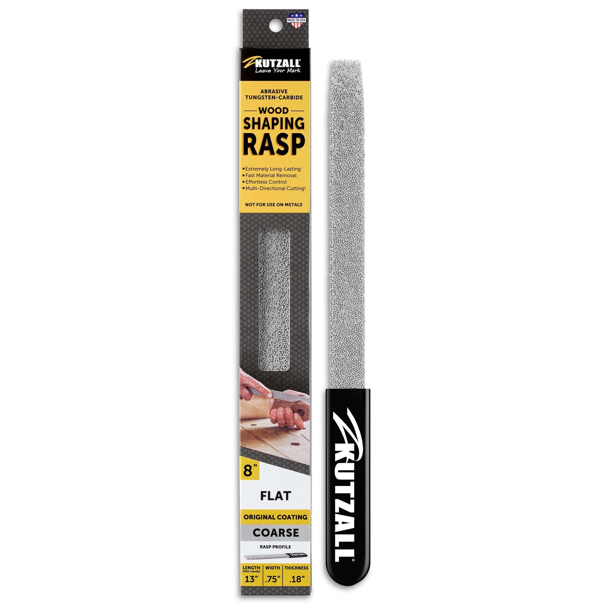 Original Flat Hand Rasp - 8" - Coarse alt 0