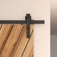 Black Solid Steel Sliding Rolling Barn Door Hardware Kit for alt 0