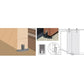 Black Solid Steel Sliding Rolling Barn Door Hardware Kit for alt 3