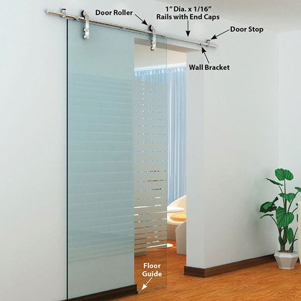 Stainless Steel -304  Grade-Sliding Rolling Door Hardware Ki alt 2