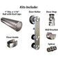Stainless Steel -304  Grade-Sliding Rolling Door Hardware Ki alt 1