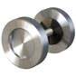 Stainless Steel 2" Diameter Knob for Wood or Glass Doors alt 0