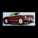 '56 Corvette Intarsia Pattern alt 0