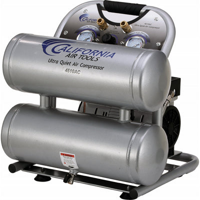 1HP 4.6 Gallon Oil-Free Twin Portable Aluminum Tank Air Compressor alt 0