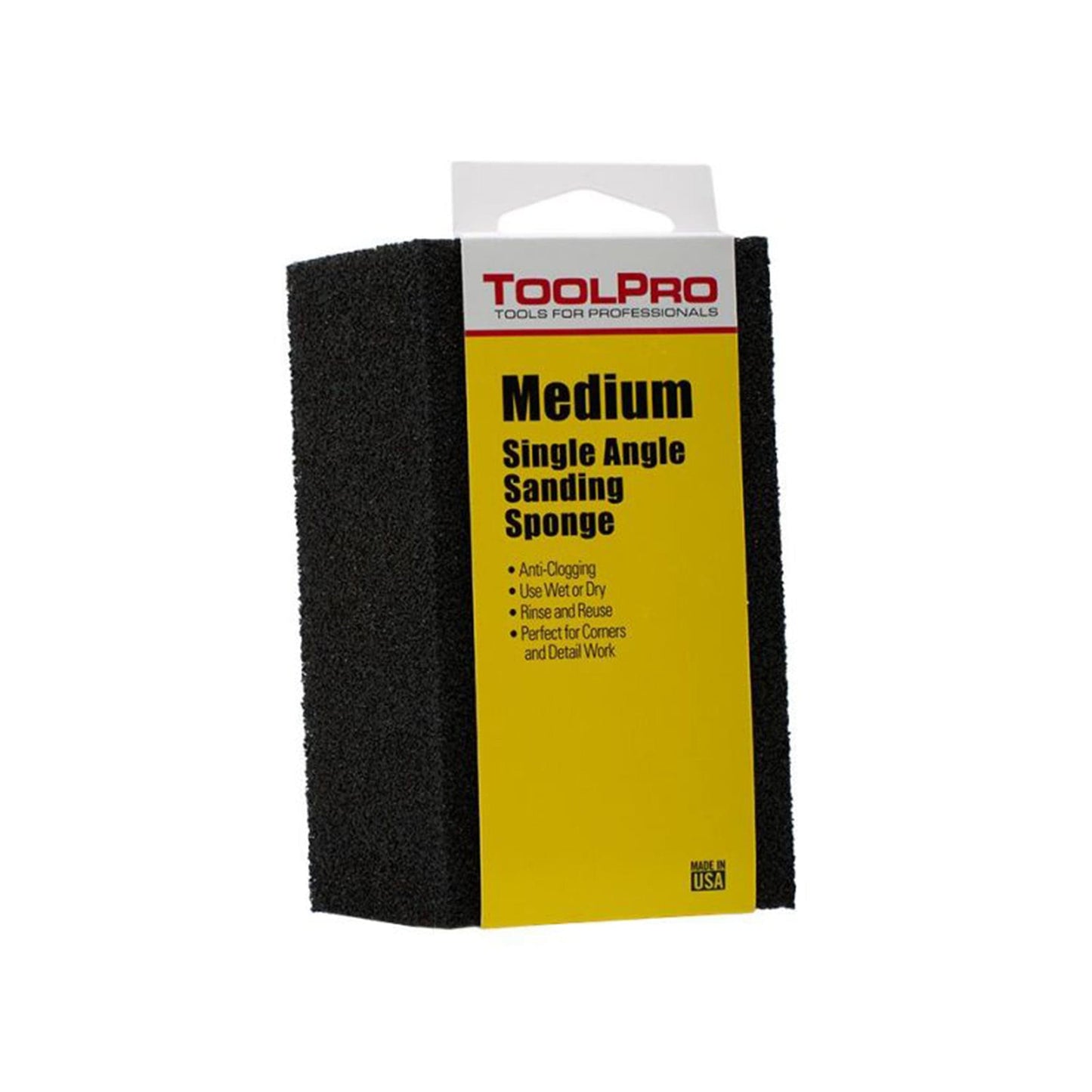 ToolPro Single Angle Sanding Sponge, Medium Grit alt 0