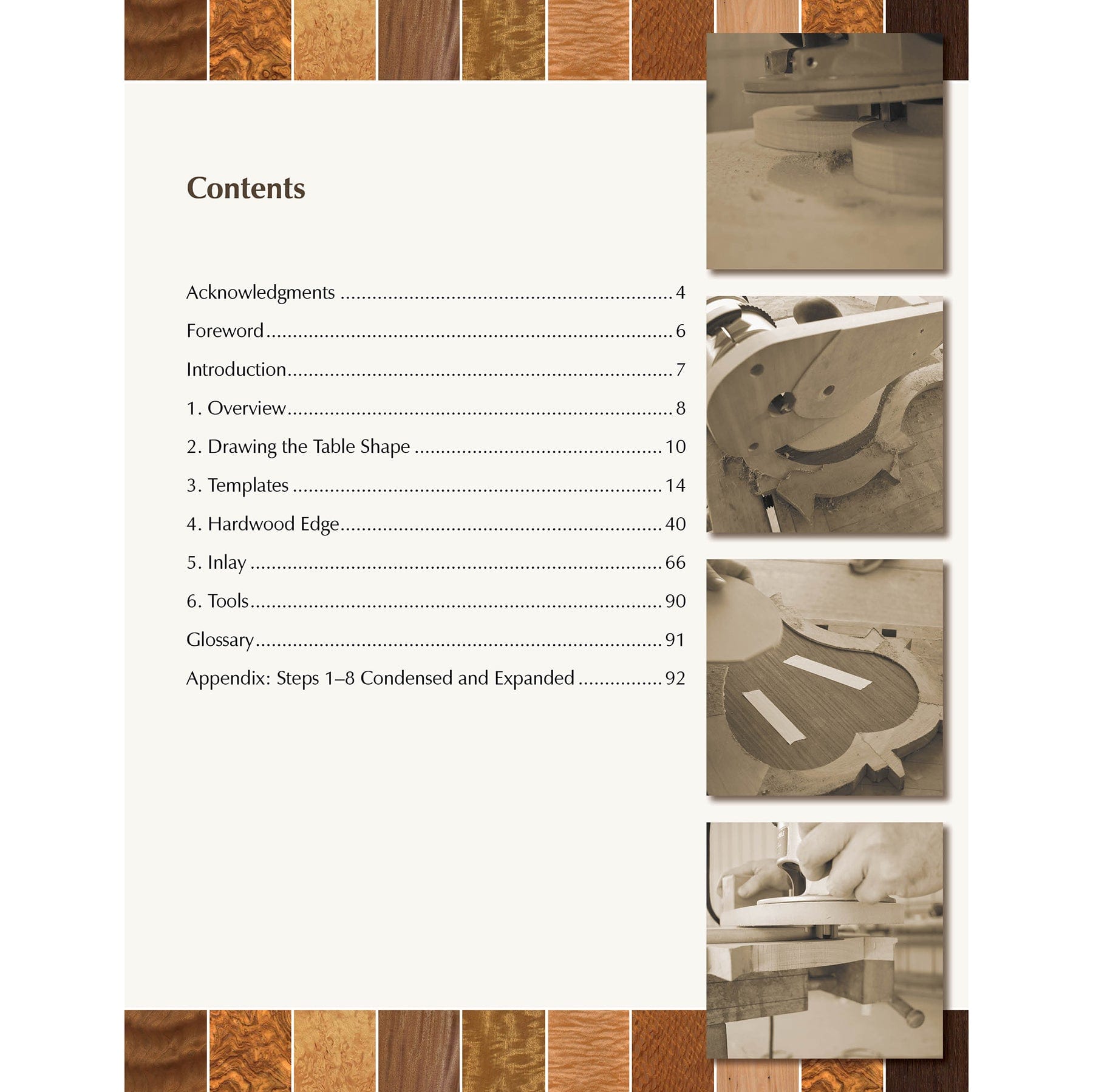 Hardwood Edging and Inlay for Curved Tables alt 0