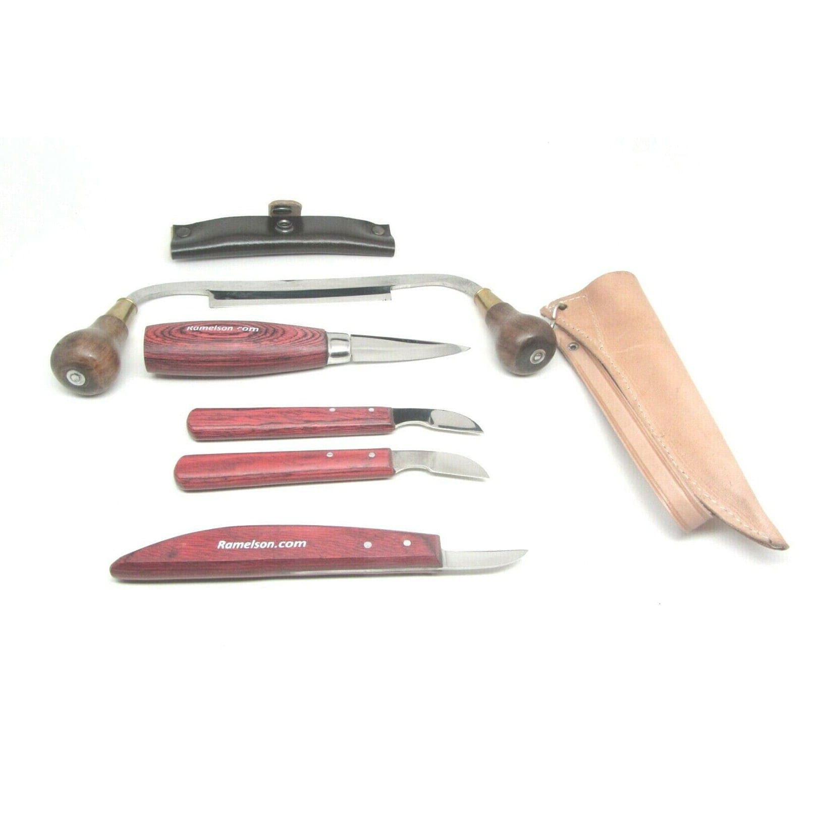 4pc Chip Carving Knives with Draw Knife alt 0