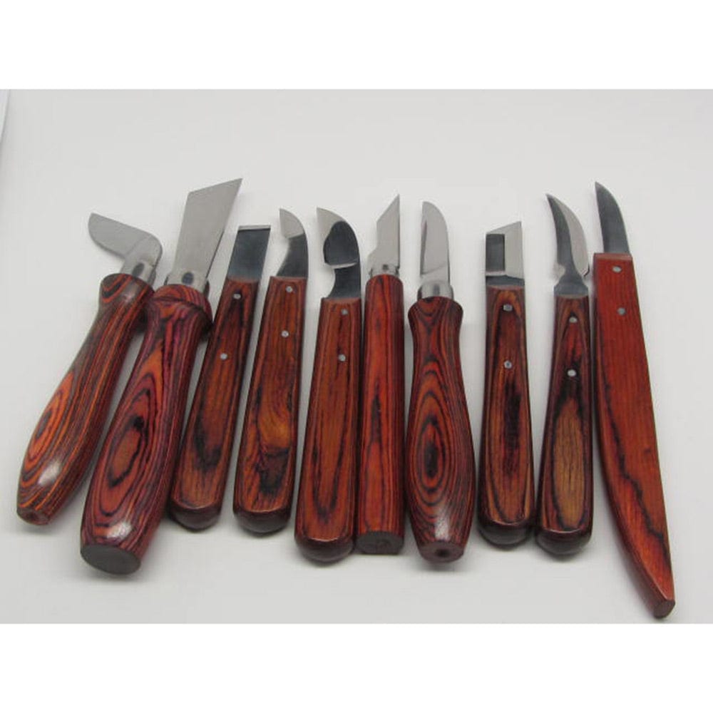 Woodcarving Miscellaneous Chip Carving Knives 10 piece Set alt 0