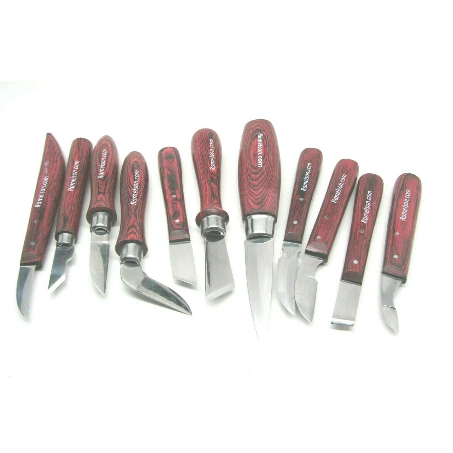 11pc Woodcarving Miscellaneous Chip Knives alt 0