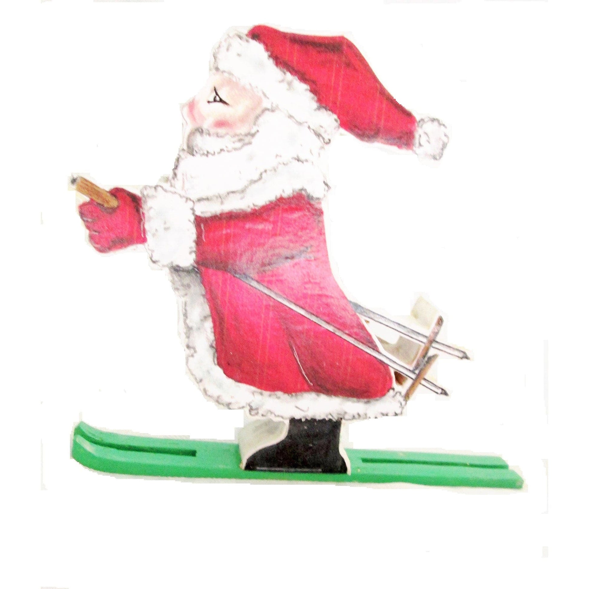 Santa on Skis  Woodworking Pattern and Picture alt 0