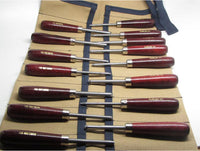 15pc Oval, Round & MM Carvers Punches w/Tool Roll alt 0