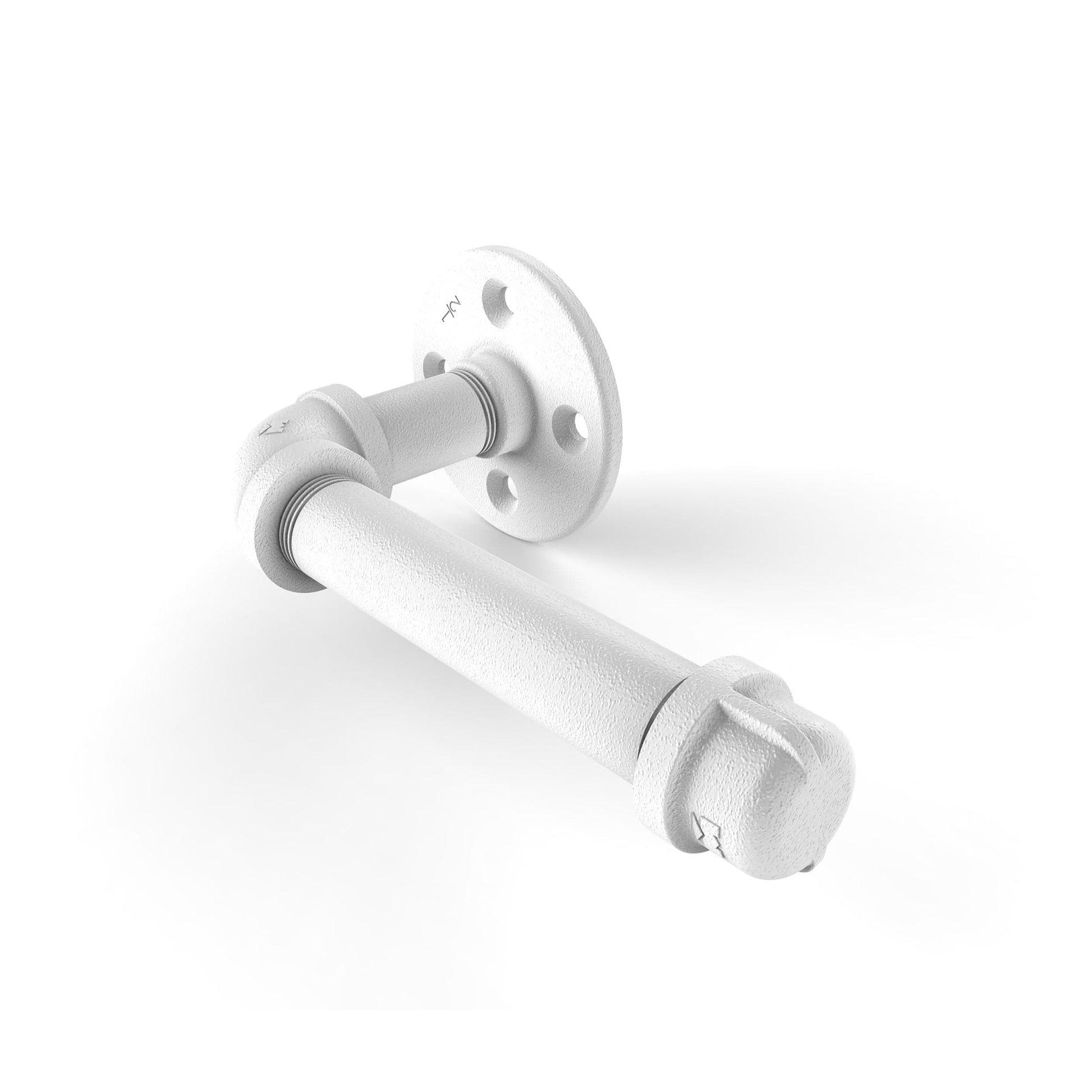  European Style Toilet Tissue Holder, Matt White Finish alt 0