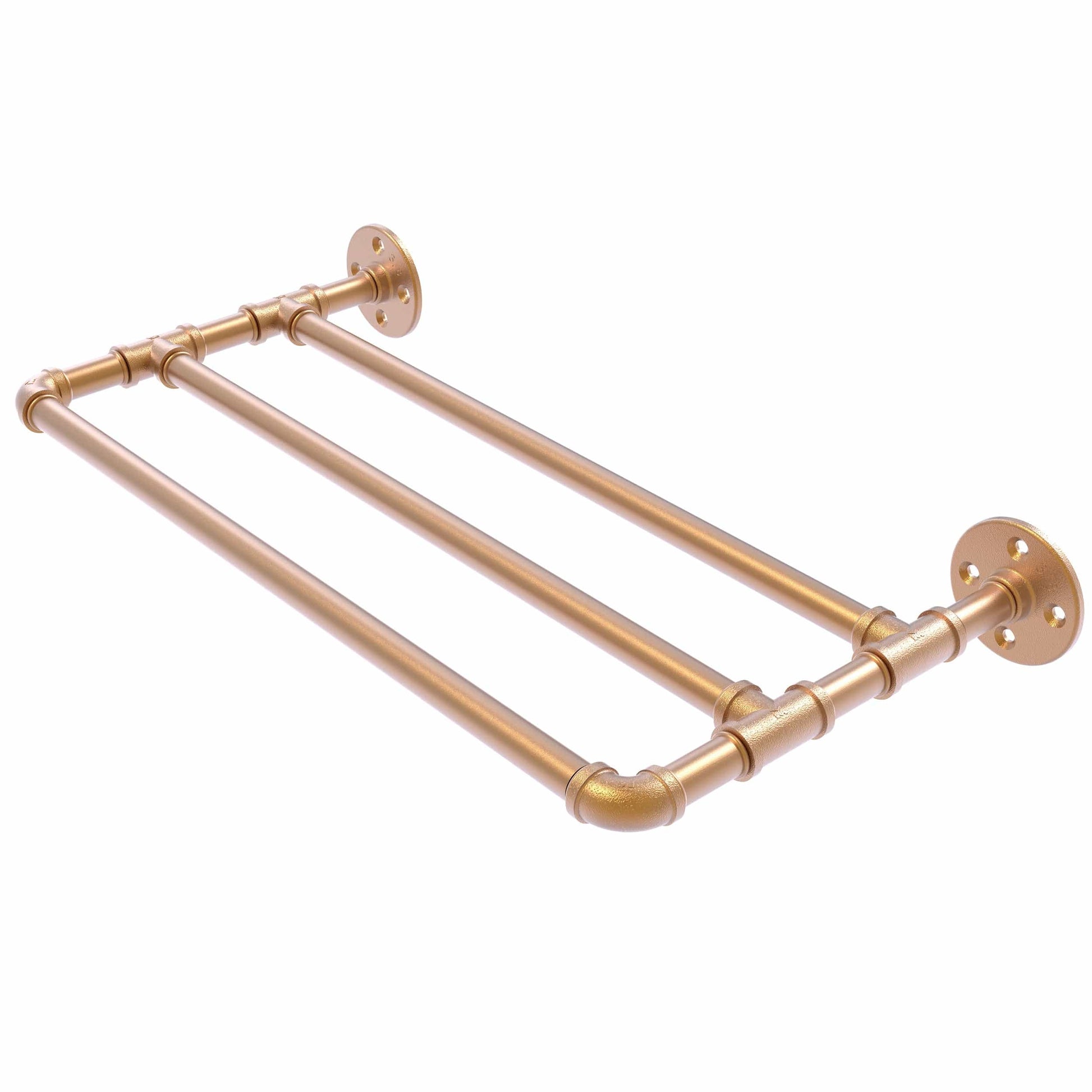  30" Wall Mounted Towel Shelf, Brushed Bronze Finish alt 0